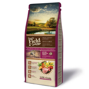 SAM`S FIELD DOG ADULT LARGE BREED FRESH CHICKEN sausā barība suņiem Vista 13kg